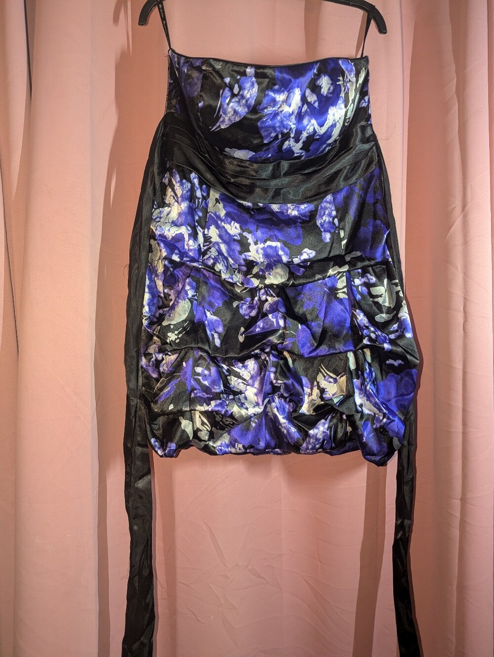 DB STUDIO Floral Strapless Mini Dress 16 - Picture 3 of 12